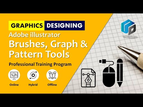 Lesson-12: Brushes & Pattern Tool in Adobe illustrator in Urdu/Hindi | Free GFX & Logo Design