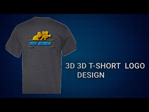 3d logo , how to build accretive logo in t-short