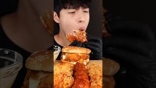 ASMR MUKBANG | CHICKEN BURGER EATING | ASMR SOUND