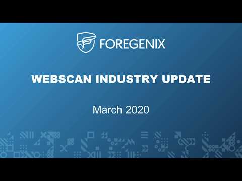 Foregenix WebScan - March Update 2020