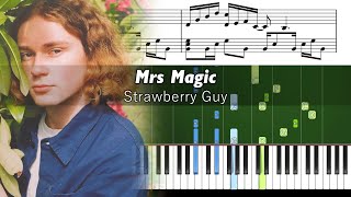 Strawberry Guy - Mrs Magic - Piano Tutorial with Sheet Music