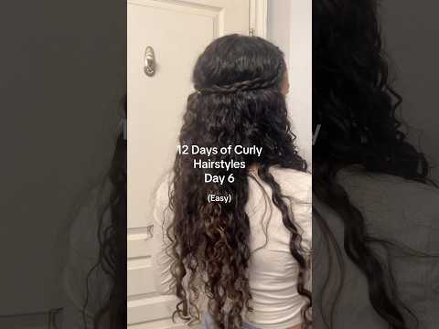 Part 6 | 12 Days of Curly Hairstyles ideas ☺️🧡 #curlyhair #curlyhairstyles #hairstyles