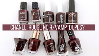 Chanel Rouge Noir/Vamp DUPES? ♥️ 🖤