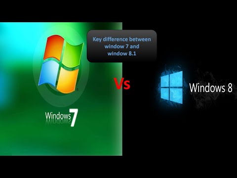 Window 7 vs Window 8 .1 Part-1 || (Key Features Differences)