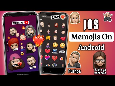 How to Get iOS Memoji on Android | Girls/Boys Full Memoji Package | New iPhone Memojis 2024🔥