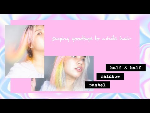 dye with me || pastel rainbow using bleach london and lime crime (philippines)