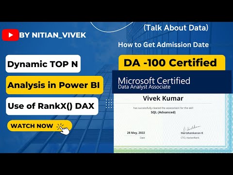 How to Create Top N Analysis by Any Dimension's ? | Use of RankX() DAX @Nitian_Vivek