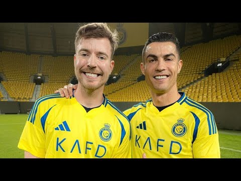 Mr Beast finally meets Ronaldo | Cristiano Ronaldo | Mr_beast challenge |