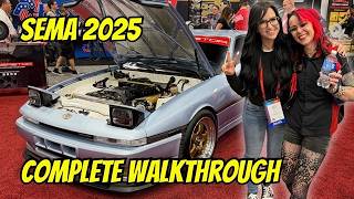 SEMA Show 2025 Day 1 Full Tour | Hoonigan Burnout Box & Top Car Builds in Las Vegas - 4K