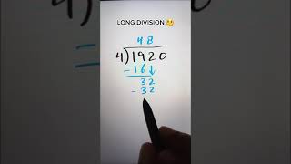 Long Division 🤓
