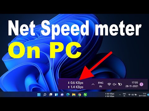 How To Show Internet Speed Meter In Taskbar In Windows 7/8/8.1/10/11 | Net Speed meter in windows