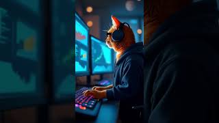 Cyber ​​software cat