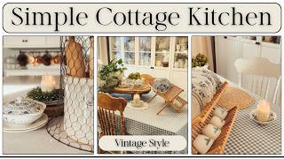 Winter Kitchen Refresh | After Christmas Decorating Ideas | Simple Cozy Cottage | Decorate with Me