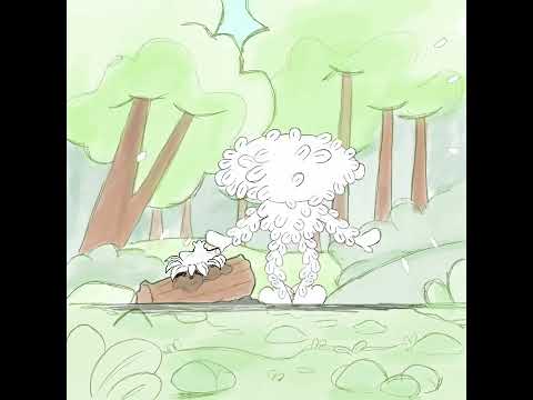 A boy and A plant