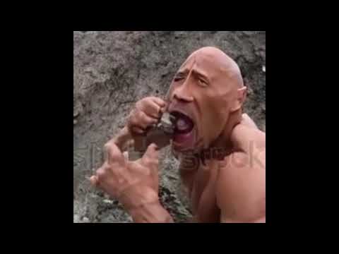 The Rock eating Rocks