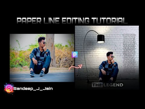Paper Line Photo Editing Tutorial || Photo Editing In PicsArt || Photo Editing Kese Kare | #editing