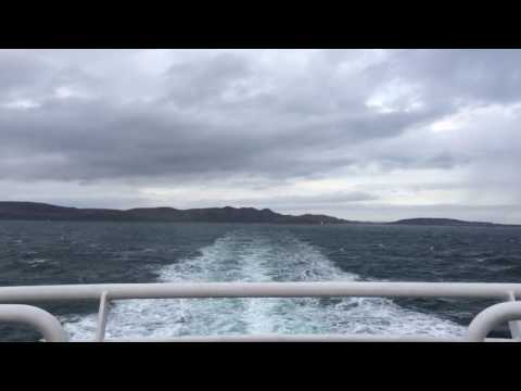 Sailing from Port Ellen, Islay, with the Caledonian Macbrayne Ferry.