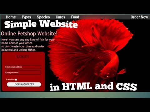 How to make simple website in html and css/simple website banane ka tarika in html and css.