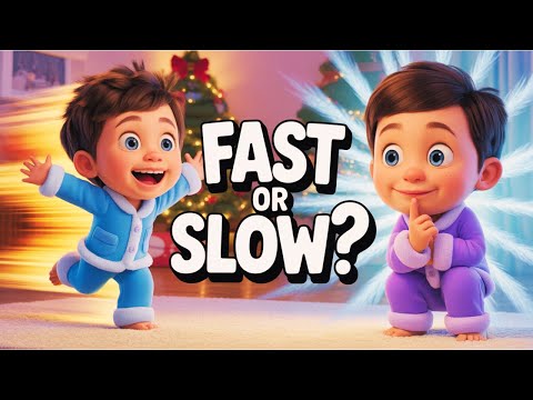 Snowy Opposite Game ❄️ Move Fast, Freeze Slow! Fun Learning for Kids