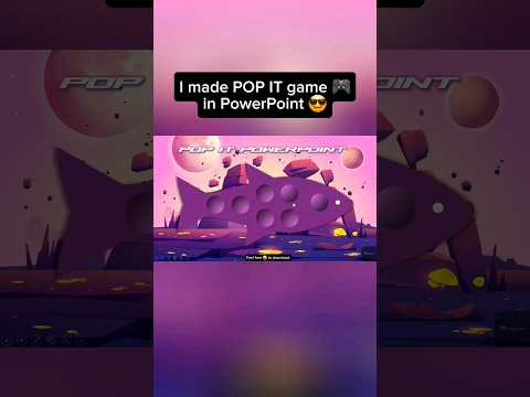 I Made POP it Game in PowerPoint #powerpoint #popit #neumorphism