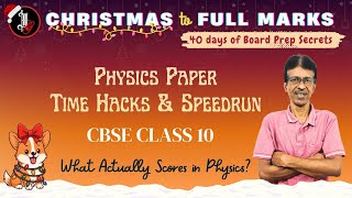 Physics Paper Time Hacks & Speedrun | The Physics Time management  Map | Xmas to 100
