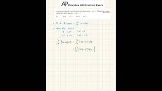 AP Calculus AB 2012 #6: Particle Motion Analysis | Exam Solution #exam #shorts #education #수학
