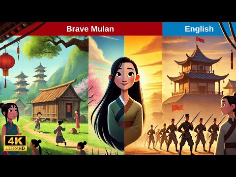Brave Mulan | Bedtime Stories for Kids in English | Girl Warrior Tale |