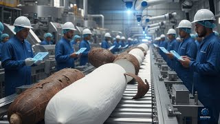 inside the 1 000 000 lb cassava plant factory hypnotic purification to snow white starch modern indu