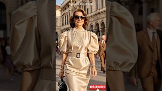 Milan Fashion Street Style 👗🌸 #streetstyle #fashionstyle #milan #italianstyle ✨#Senior fashion