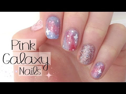 Easy Pink Galaxy Nails for Valentines ❤ | DIYDazzleNails