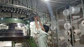  "Factory Work:A Day in the job Life"knitting machine vlog job in Karachi city @NaveedMustafa234 