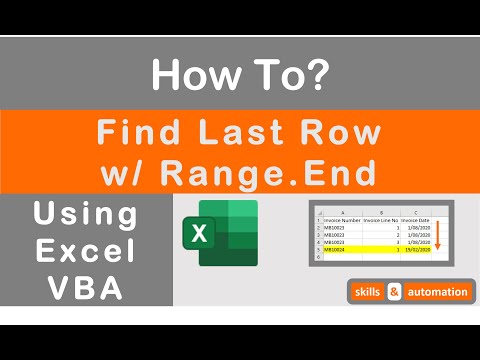 Excel VBA: How to Find the Last Row Using Range.End