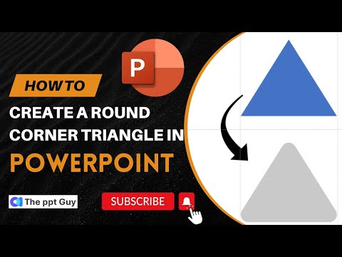 How to Create a Round Edge Triangle in PowerPoint?