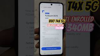 Vivo T4x 5G Smartphone || 340 MB  New Updates Enrolled Today || November System Update 😲