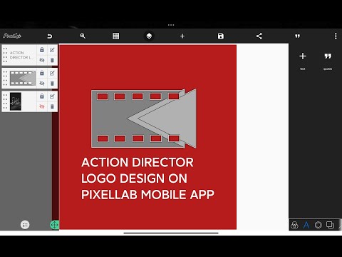 Action Director Logo Design on PixelLab Mobile Graphics App #actiondirector