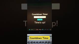 Countdown Timer in html 😉 #html #web development#programming #learners  #youtube #coding
