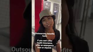 Outsourcing job post hack: creative benefits!