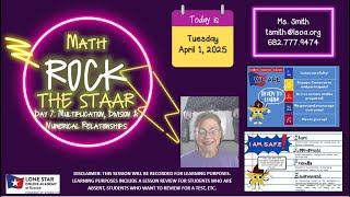 Rock the STAAR Day 7: Math- Multiplication and Division