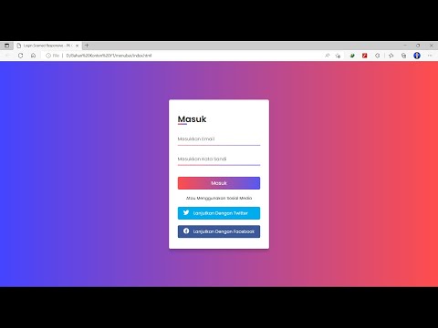 Creating Social Media Login Form HTML CSS | #PloKoding