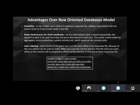 Column Oriented Data Models - Jaideep