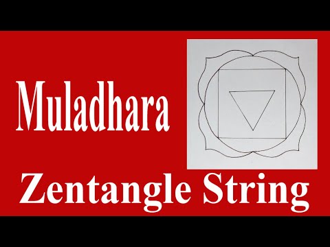 How to Draw Chakra Zentangle String   Template   Muladhara  NO MATH OR GEOMETRY SKILLS REQUIRED