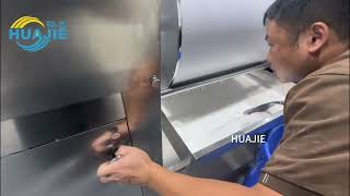 HUAJIE 600mm Automatic Biodegradable Eco Laundry Detergent Sheets Drum Dryer Equipment