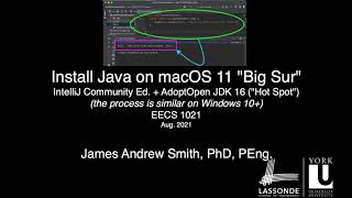 Installing Java Development Tools (IntelliJ 2021.2)