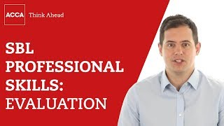 Strategic Business Leader professional skills: evaluation