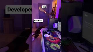 DEVELOPER VS BUG MEME #funny #meme #developer #coding