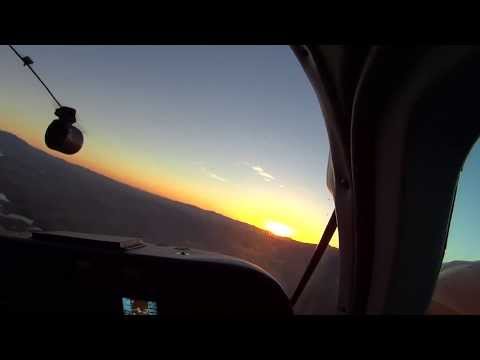 KHII to KSEE sunset flight, LOC-D Circle to land.