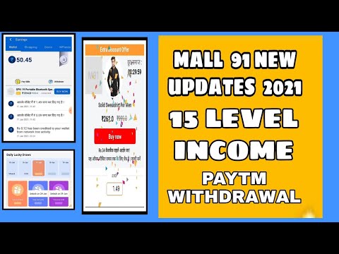 MALL 91 NEW UPDATES 2021| Earn money in mall 91|mall 91 scratch,spin and win Paytm money|mall 91