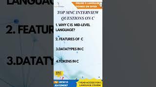 Top C Interview Questions part-1 | XpertChamps Insights #skillstruct