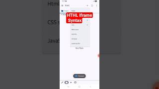 HTML iframe syntax #html5 #coding #codezara