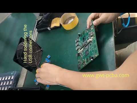 Hand soldering services for USB connectors